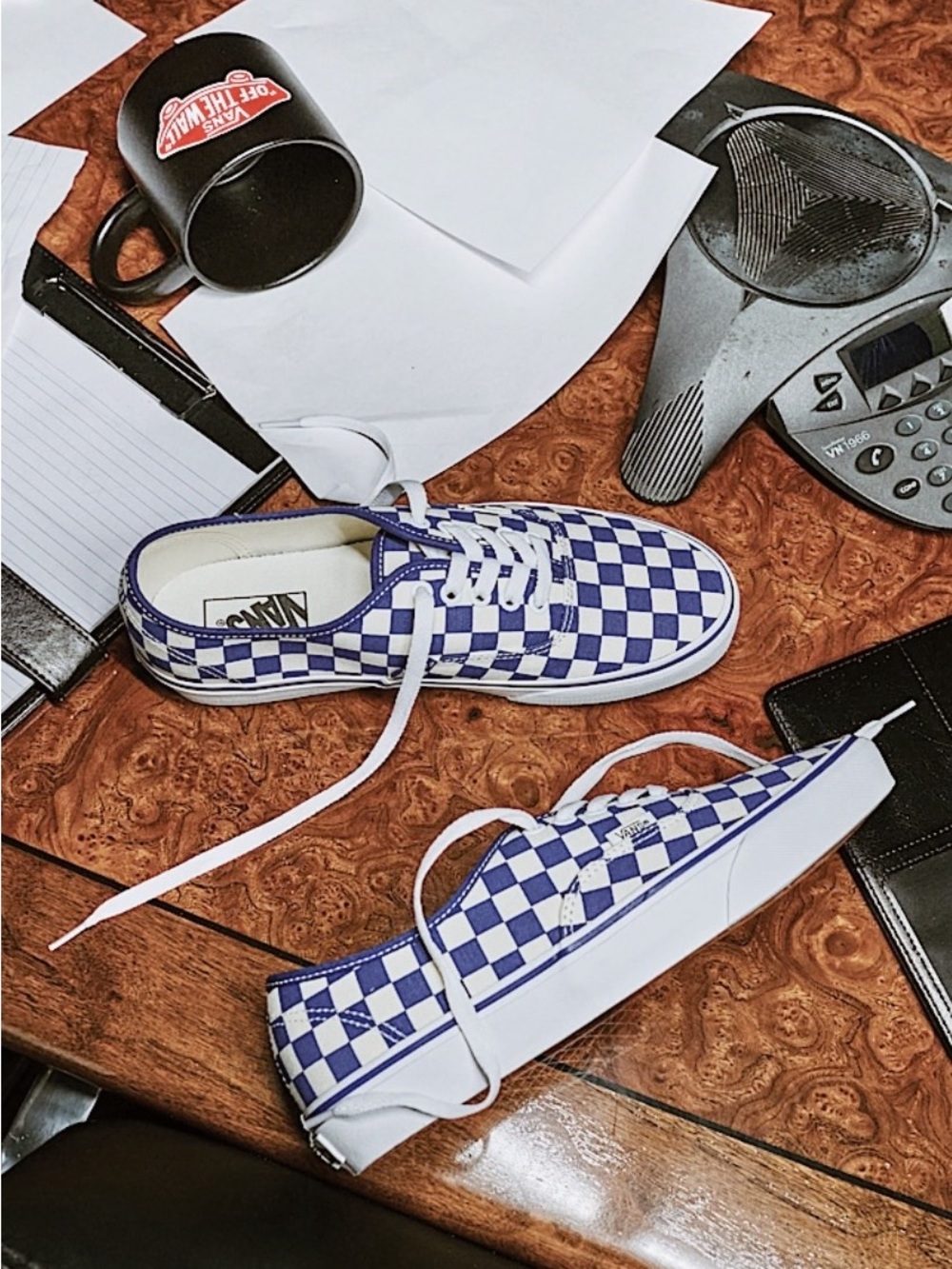 NWT Vans Checkered Navy True Blue Sneakers / Women's 8 Men's 6.5